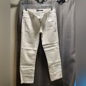 Joe’s Jeans, white, cropped length size 27.